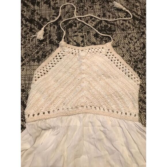 O'neill crochet halter top flowy-‎ size XS cream - Picture 2 of 5